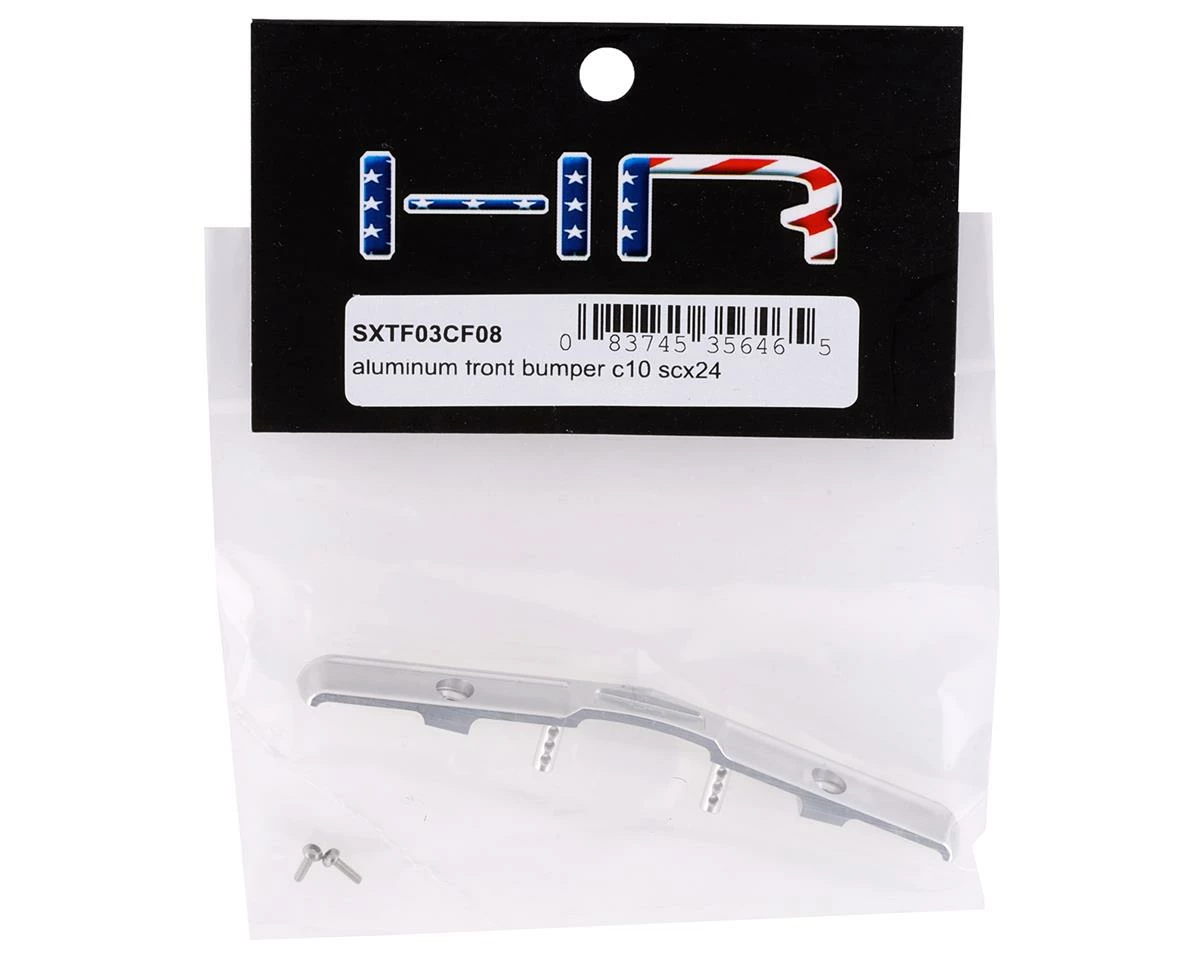 Hot Racing Axial SCX24 C10 Aluminum Front Bumper (Silver) 2 Hot Racing Axial SCX24 C10 Aluminum Front Bumper (Silver) - Image 2