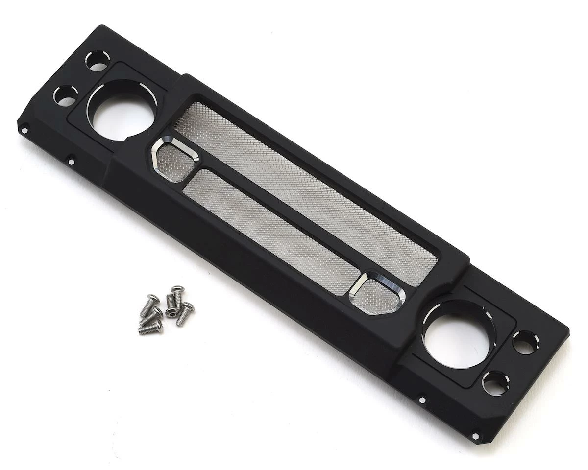 Hot Racing Traxxas TRX-4 Land Rover Defender Aluminum Grille (Black) 1 Hot Racing Traxxas TRX-4 Land Rover Defender Aluminum Grille (Black)