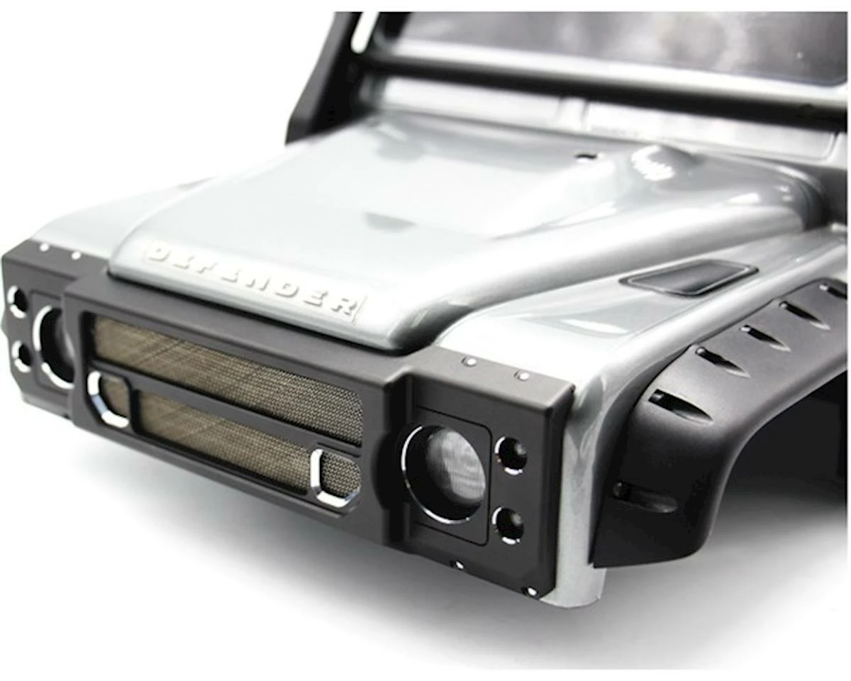 Hot Racing Traxxas TRX-4 Land Rover Defender Aluminum Grille (Black) 3 Hot Racing Traxxas TRX-4 Land Rover Defender Aluminum Grille (Black) - Image 3