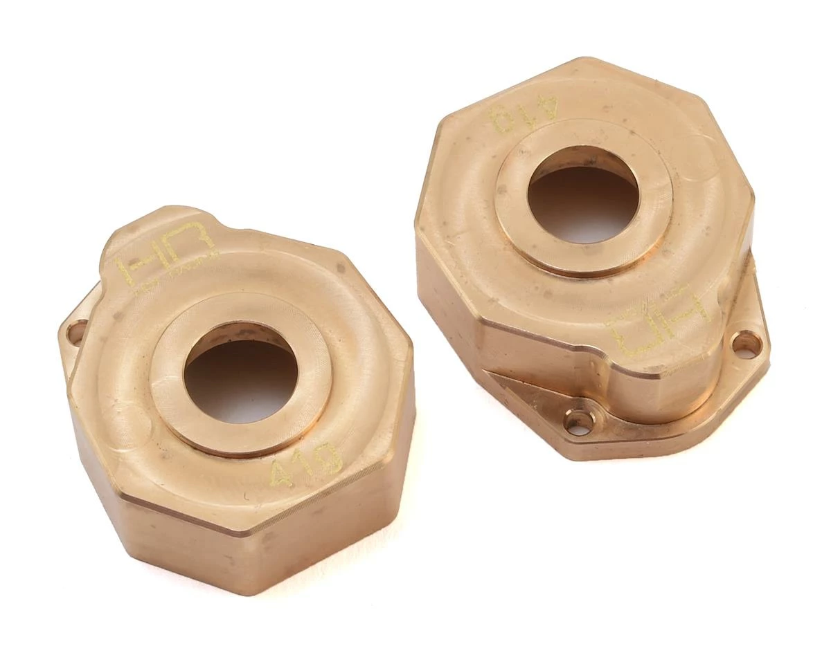 Hot Racing Traxxas TRX-4 Brass Heavy Metal Knuckle Portal Cover (2) 1 Hot Racing Traxxas TRX-4 Brass Heavy Metal Knuckle Portal Cover (2)