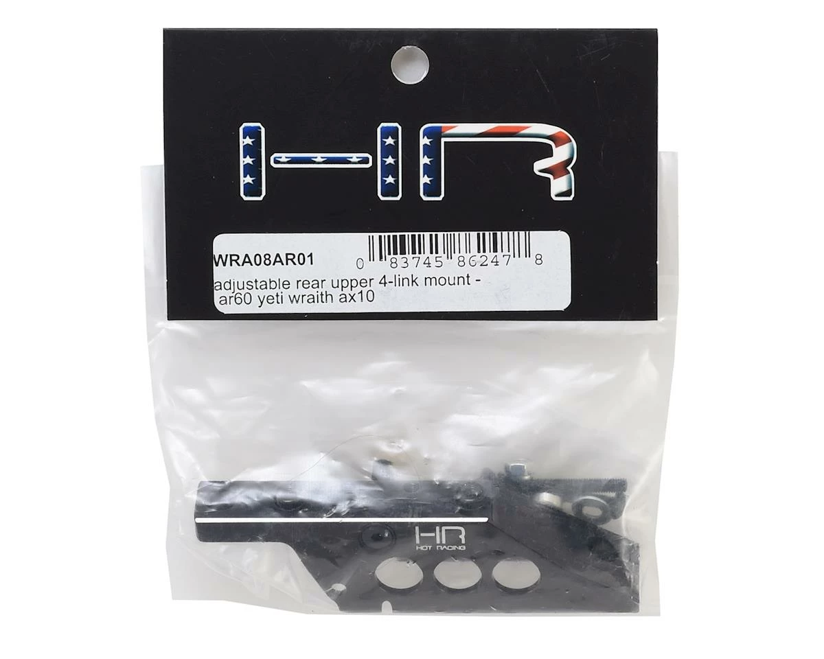 Hot Racing Axial Wraith AR60 Adjustable Rear Upper 4-Link Mount (Black) 2 Hot Racing Axial Wraith AR60 Adjustable Rear Upper 4-Link Mount (Black) - Image 2