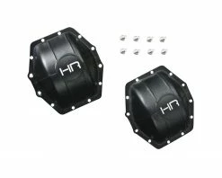 Hot Racing Aluminum AR60 Axle Diff Covers Black Yeti Wrai