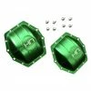 Hot Racing Aluminum AR60 Axle Diff Covers Green Yeti Wrai