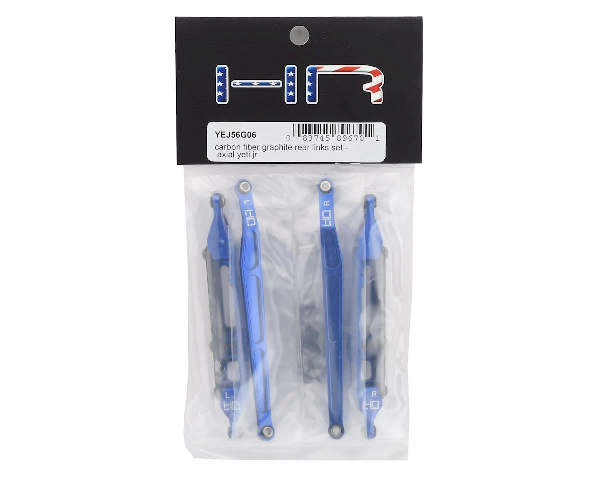 Hot Racing Yeti Jr. Carbon Fiber Graphite Rear Links Set (Blue) 2 Hot Racing Yeti Jr. Carbon Fiber Graphite Rear Links Set (Blue) - Image 2