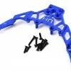 Hot Racing Axial Yeti Aluminum Front Upper Chassis Bulkhead Clip (Blue)
