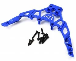 Hot Racing Axial Yeti Aluminum Front Upper Chassis Bulkhead Clip (Blue)