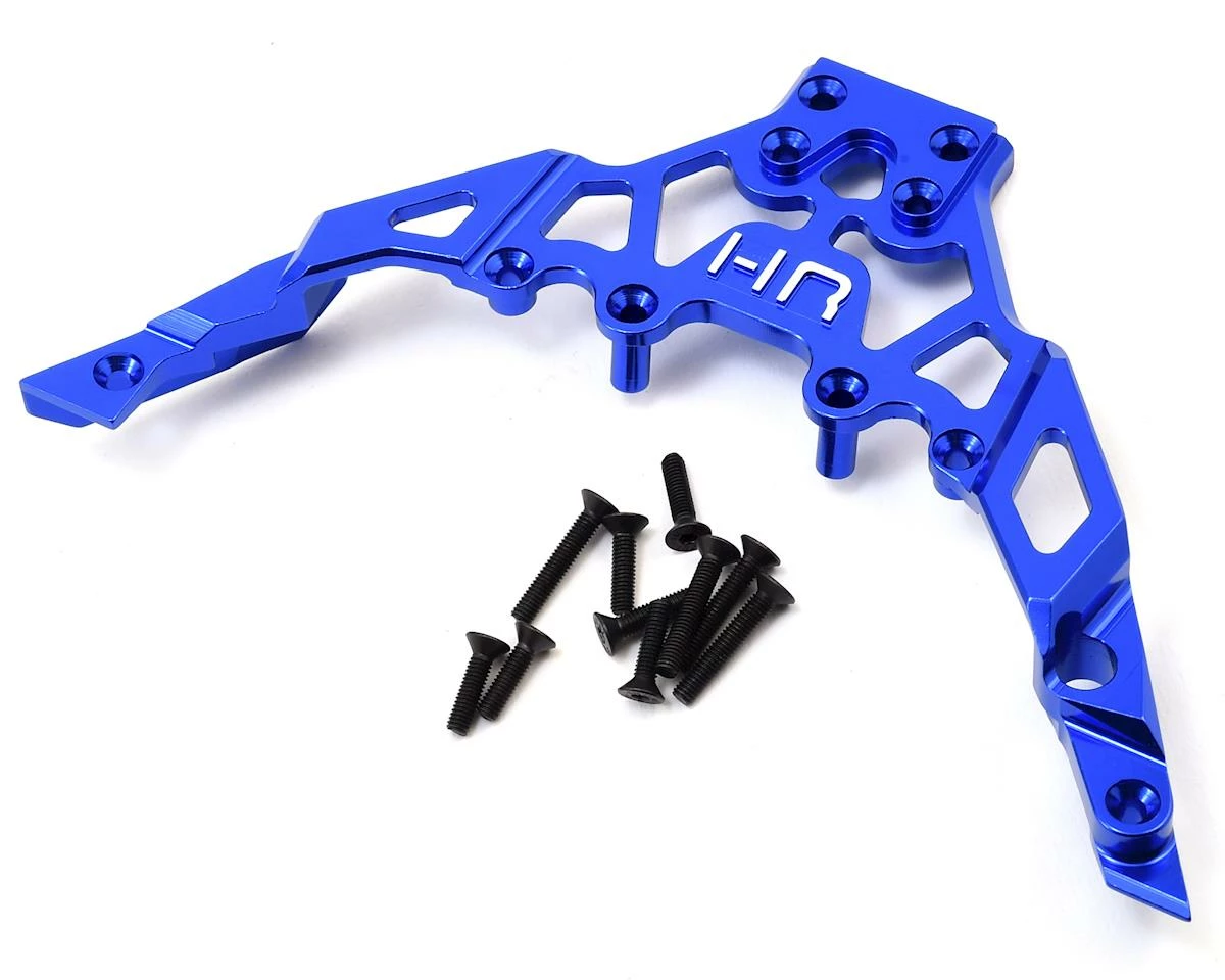 Hot Racing Axial Yeti Aluminum Front Upper Chassis Bulkhead Clip (Blue) 1 Hot Racing Axial Yeti Aluminum Front Upper Chassis Bulkhead Clip (Blue)