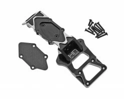 Hot Racing Aluminum & Carbon Fiber Front Bulkhead/Skid Plate Set