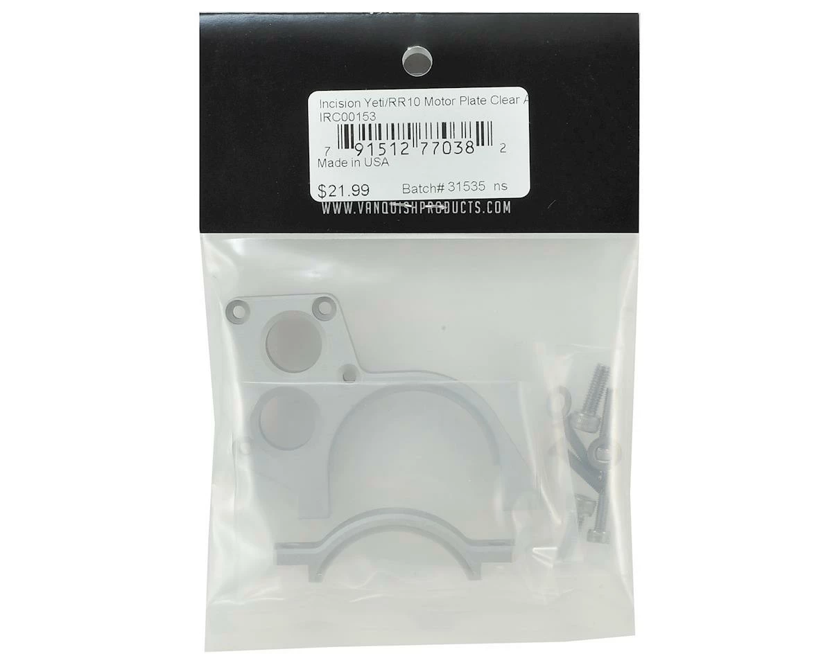 Incision Yeti/RR10 Motor Plate (Silver) 2 Incision Yeti/RR10 Motor Plate (Silver) - Image 2