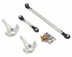 Team Integy SCX10 Steering Block & Linkage Set (Silver) (2)