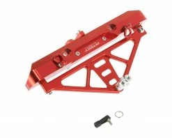 Team Integy C26843RED Rear Bumper w/43mm Mount SCX