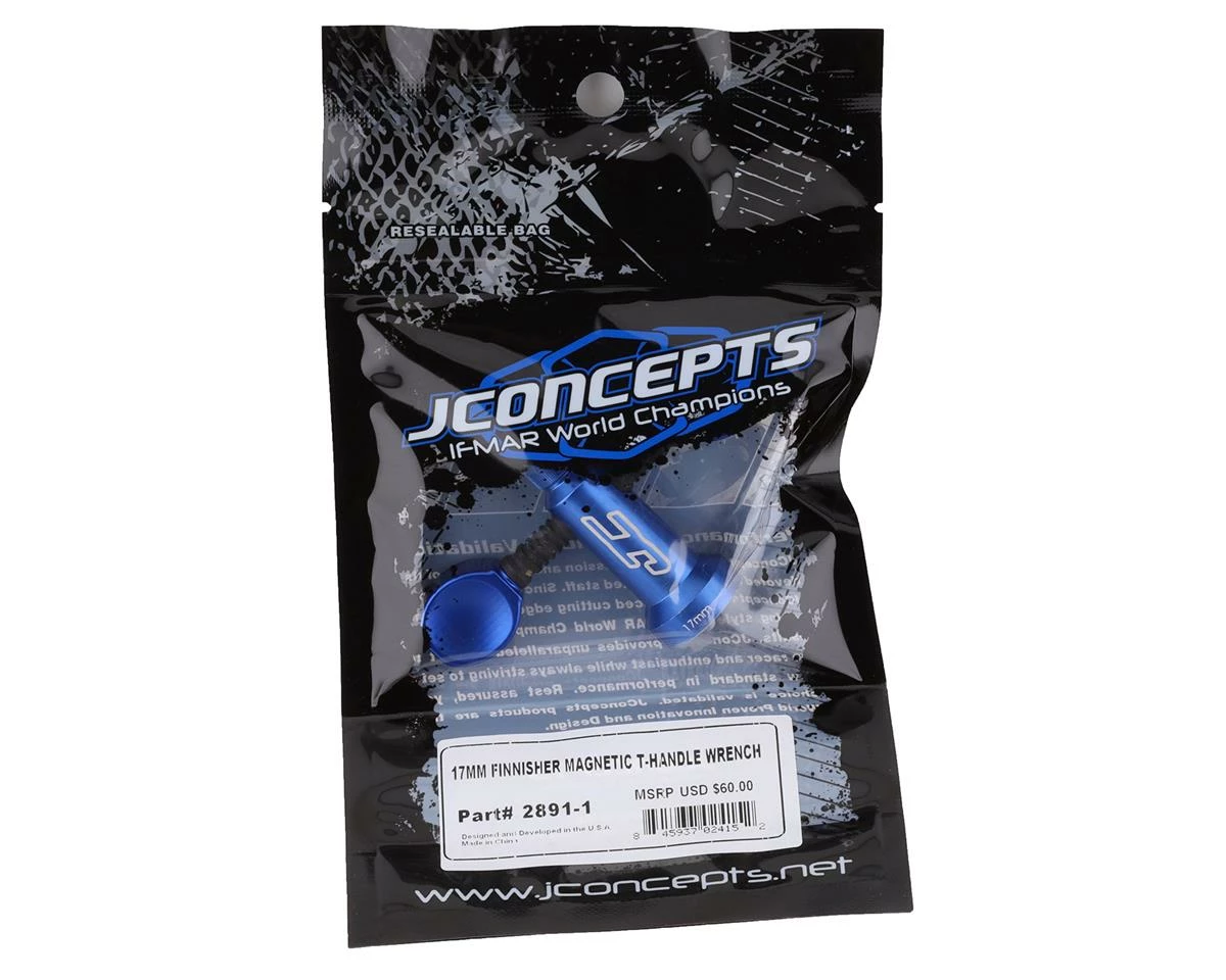 JConcepts 17mm Finnisher Magnetic T-Handle Wrench (Blue) 2 JConcepts 17mm Finnisher Magnetic T-Handle Wrench (Blue) - Image 2