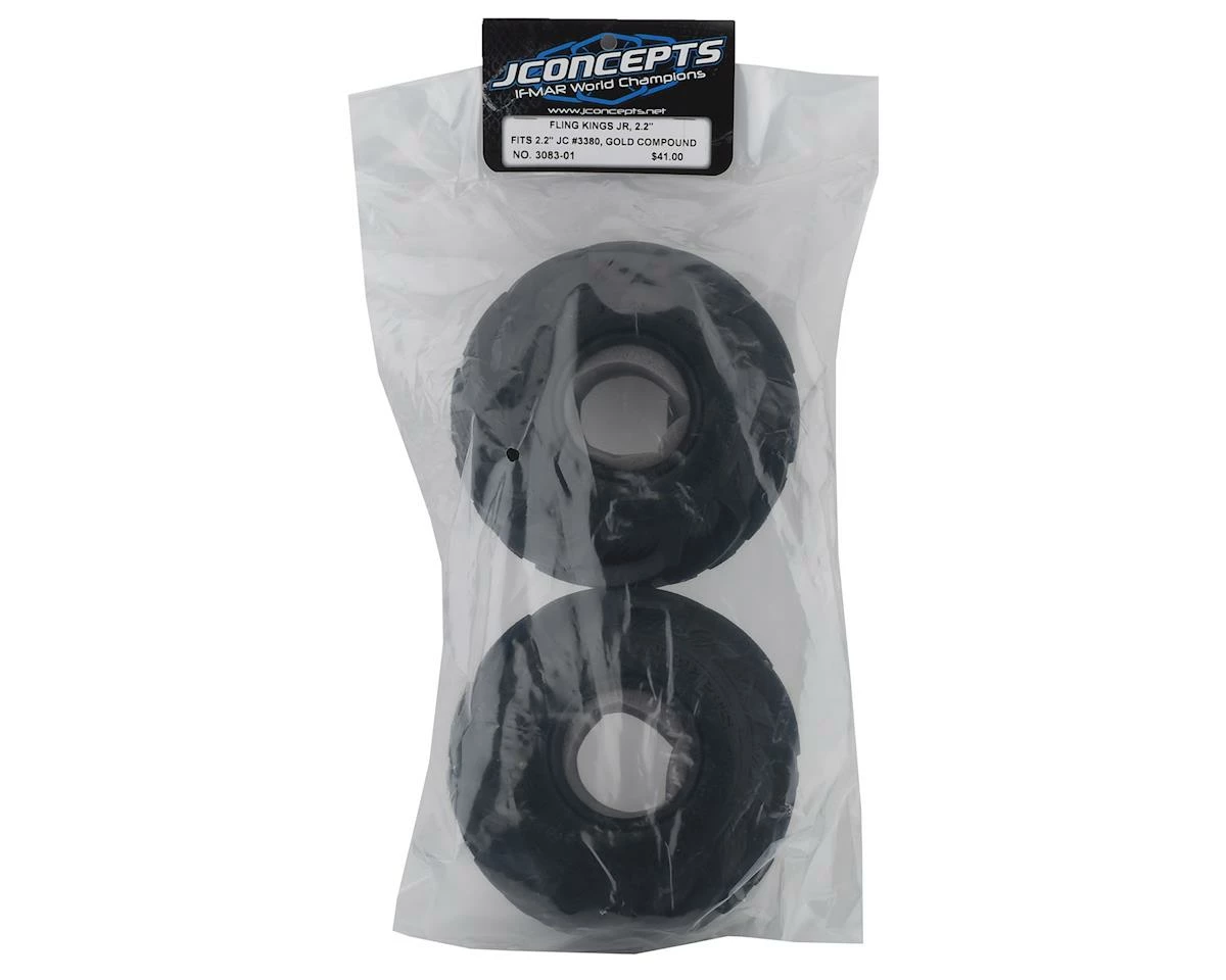 JConcepts Fling Kings Jr 2.2" Monster Truck Tire (2) (Blue) 2 JConcepts Fling Kings Jr 2.2" Monster Truck Tire (2) (Blue) - Image 2