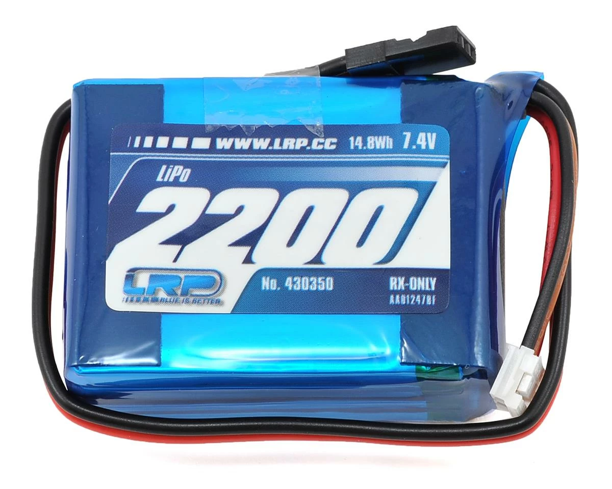 LRP VTEC 2S LiPo Hump Receiver Battery Pack (7.4V/2200mAh) 1 LRP VTEC 2S LiPo Hump Receiver Battery Pack (7.4V/2200mAh)