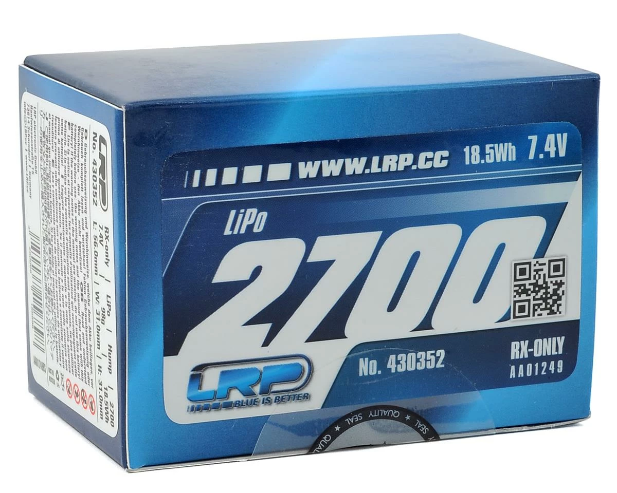 LRP VTEC 2S LiPo Hump Receiver Battery Pack (7.4V/2700mAh) 2 LRP VTEC 2S LiPo Hump Receiver Battery Pack (7.4V/2700mAh) - Image 2