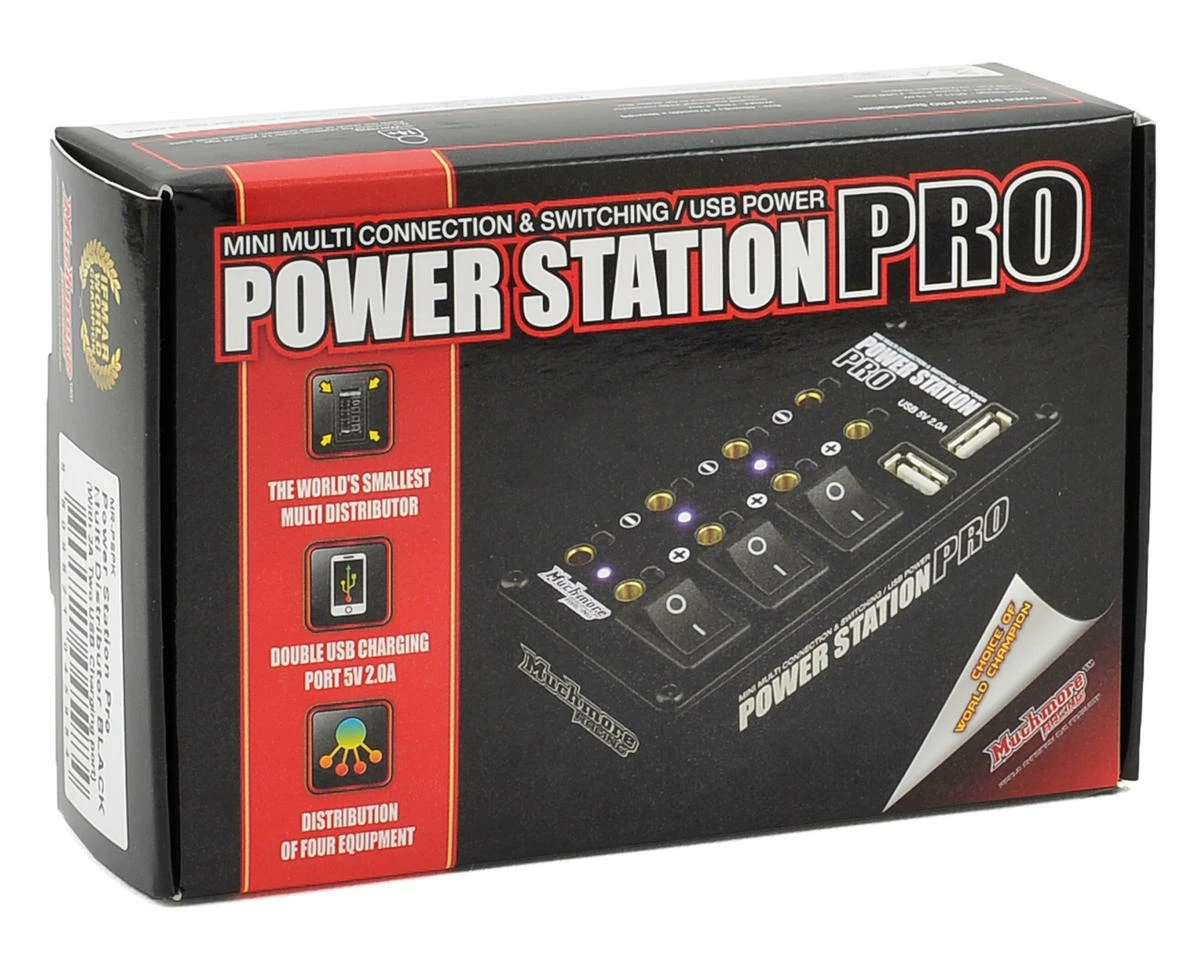Muchmore Power Station Pro Multi-Distributor Box w/USB (Black) 2 Muchmore Power Station Pro Multi-Distributor Box w/USB (Black) - Image 2