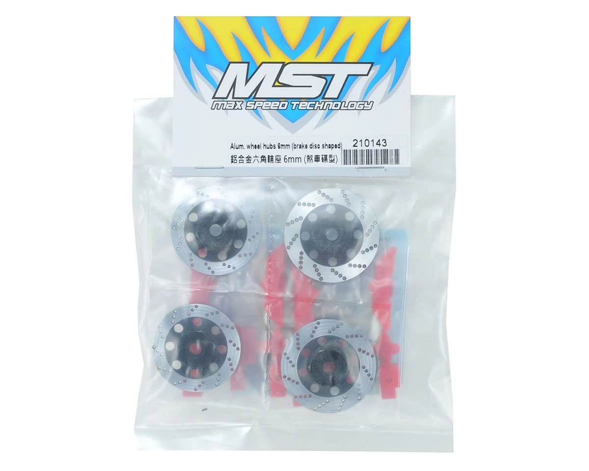 MST Alum. wheel hubs 6mm (brake disc shaped) 2 MST Alum. wheel hubs 6mm (brake disc shaped) - Image 2