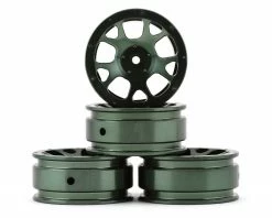 NEXX Racing SCX24 1.0" Aluminum Wheels (Type 3) (Green) (4)