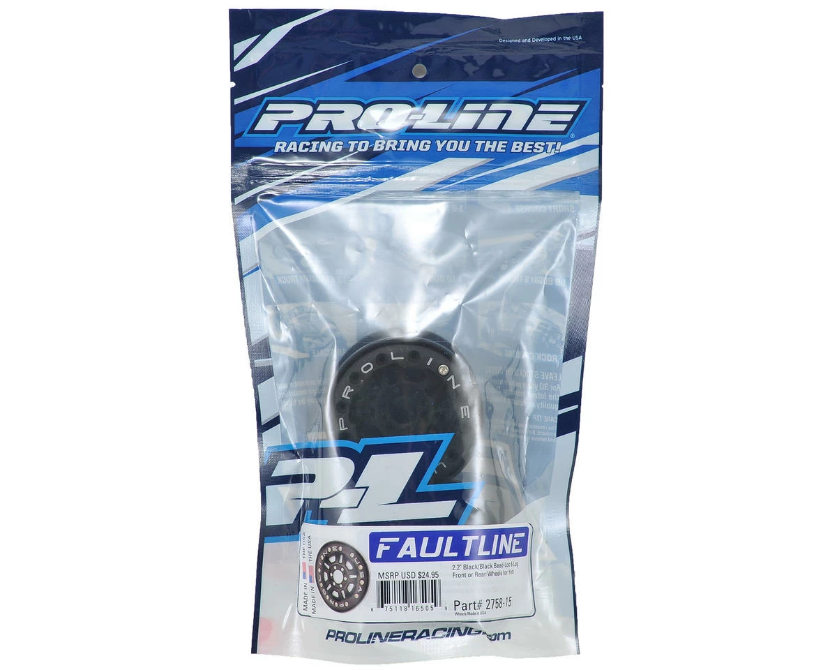 Pro-Line FaultLine 2.2 6 Lug Bead-Loc Crawler Wheels (2) (Black/Black) 3 Pro-Line FaultLine 2.2 6 Lug Bead-Loc Crawler Wheels (2) (Black/Black) - Image 3
