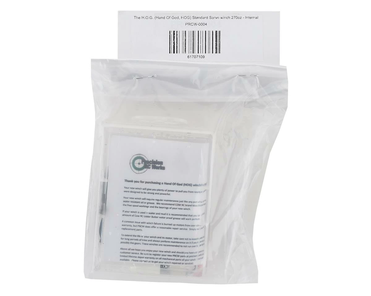 Precision RC Works H.O.G. Hand Of God Standard Servo Winch (Internal Spool) (270oz - no controller) 2 Precision RC Works H.O.G. Hand Of God Standard Servo Winch (Internal Spool) (270oz - no controller) - Image 2