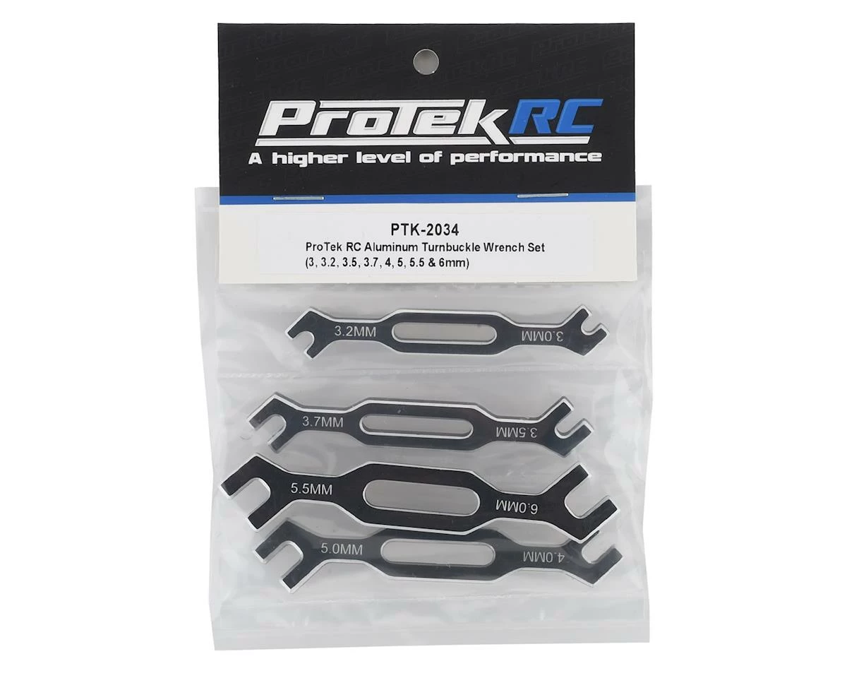 ProTek RC Aluminum Turnbuckle Wrench Set (3, 3.2, 3.5, 3.7, 4, 5, 5.5 & 6mm) 2 ProTek RC Aluminum Turnbuckle Wrench Set (3, 3.2, 3.5, 3.7, 4, 5, 5.5 & 6mm) - Image 2