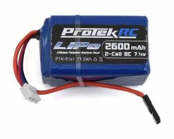 ProTek RC LiPo Kyosho & Tekno Hump Receiver Battery Pack (7.4V/2600mAh) (w/Balancer Plug)