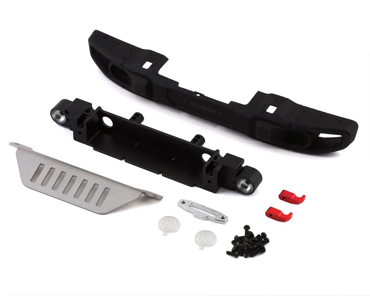 RC4WD CChand Axial SCX10 III Jeep JLU Wrangler OEM Wide Front Winch Bumper w/Steering Guard 1 RC4WD CChand Axial SCX10 III Jeep JLU Wrangler OEM Wide Front Winch Bumper w/Steering Guard