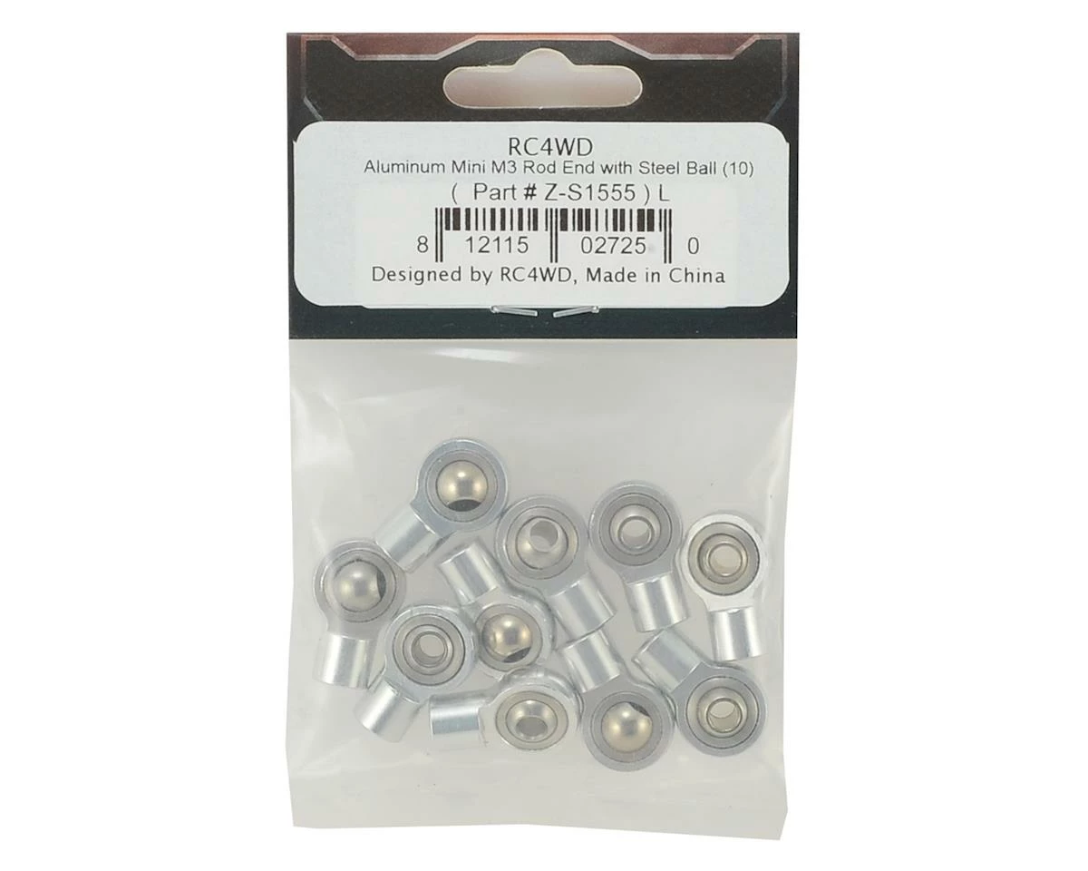 RC4WD Aluminum Mini M3 Rod End w/Steel Ball (10) 2 RC4WD Aluminum Mini M3 Rod End w/Steel Ball (10) - Image 2