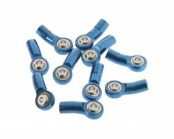 RC4WD M3 Bent Short Aluminum Rod Ends (Blue) (10)