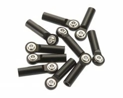 RC4WD M3/M4 Long Straight Alum Rod Ends Black (10)