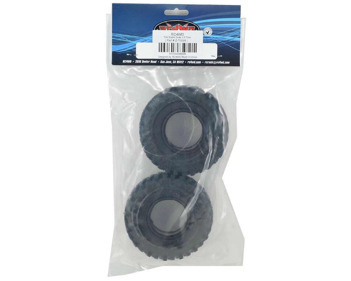 RC4WD Trail Buster 1.9" Scale Rock Crawler Tires (2) (X3) 2 RC4WD Trail Buster 1.9" Scale Rock Crawler Tires (2) (X3) - Image 2