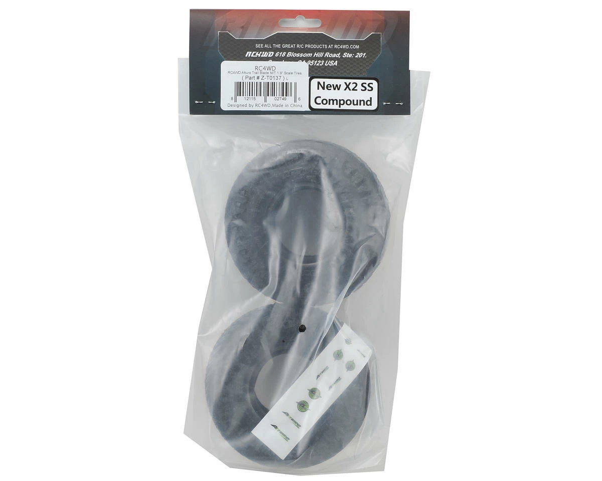 RC4WD Atturo Trail Blade M/T 1.9" Scale Crawler Tires (2) (X2) 2 RC4WD Atturo Trail Blade M/T 1.9" Scale Crawler Tires (2) (X2) - Image 2