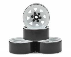 RC4WD 6 Lug Wagon 1.9 Stamped Beadlock Steel Wheel (White) (4)