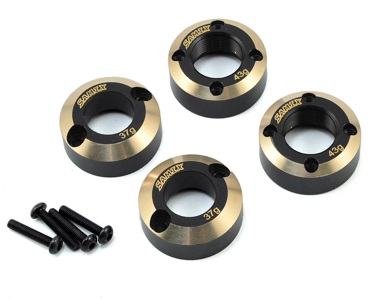 Samix SCX10 II Rear Brass Weight Set (4) 1 Samix SCX10 II Rear Brass Weight Set (4)