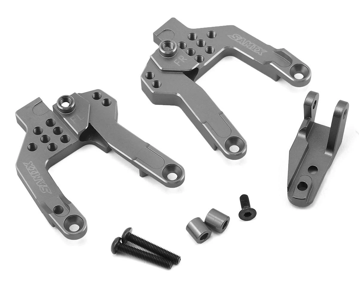 Samix SCX10 II V2 Front Shock Plate (2) (Grey) 1 Samix SCX10 II V2 Front Shock Plate (2) (Grey)