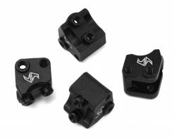 Samix SCX10 II Aluminum Lower Shock/Suspension Link Mount (Black) (4)