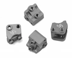 Samix SCX10 II Aluminum Lower Shock/ Suspension Link Mount (Grey) (4)
