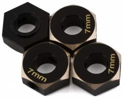 Samix SCX-6 Brass Hex Adapter (4) (7mm)