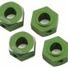 Samix SCX-6 Aluminum Hex Adapter (Green) (4) (9mm)