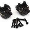 Samix Traxxas TRX-4 Brass Rear Hub Carriers (Black) (2)