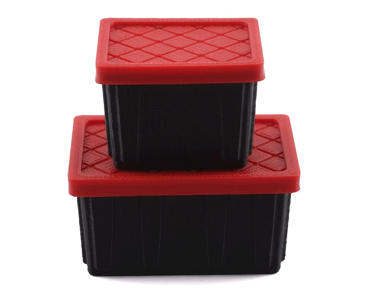 Scale By Chris HD Tote Bundle Pack w/Red Lid (Miniature Scale Accessory) 1 Scale By Chris HD Tote Bundle Pack w/Red Lid (Miniature Scale Accessory)