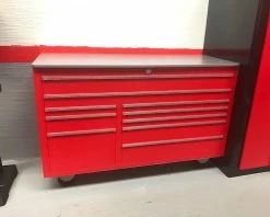 Scale By Chris Scale Shop Series Classic Tool Box Face w/Casters (Red) -Rock Crawlers Sales Shop sbcss4cr 2