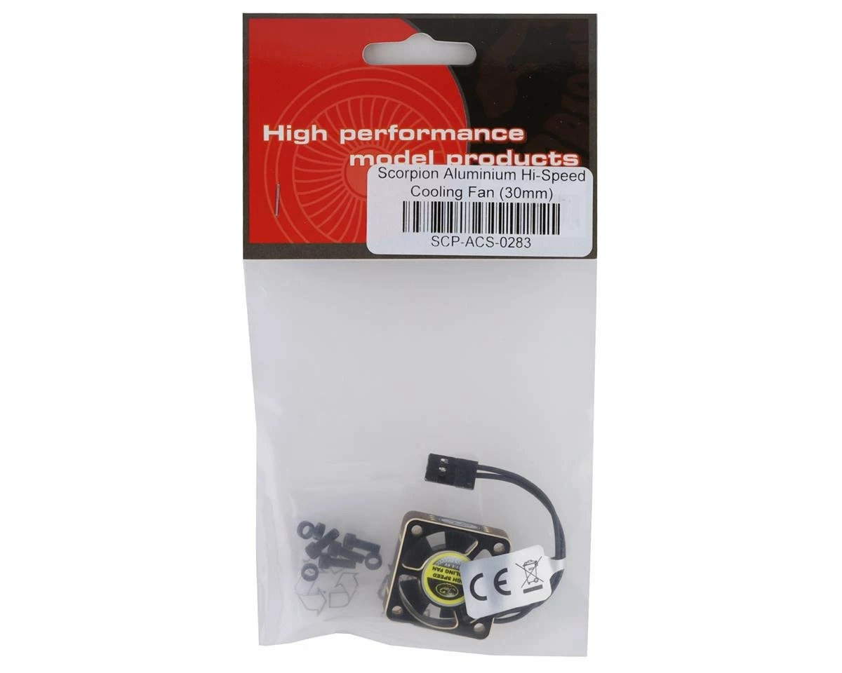 Scorpion Aluminium Hi-Speed Cooling Fan (30mm) 2 Scorpion Aluminium Hi-Speed Cooling Fan (30mm) - Image 2