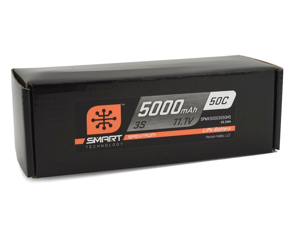 Spektrum RC 3S Smart LiPo Hard Case 50C Battery Pack w/IC5 Connector (11.1V/5000mAh) 2 Spektrum RC 3S Smart LiPo Hard Case 50C Battery Pack w/IC5 Connector (11.1V/5000mAh) - Image 2