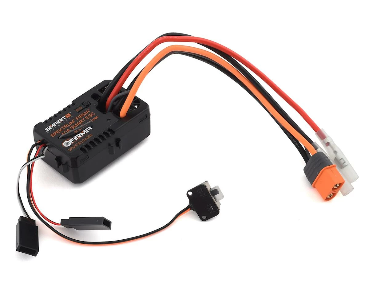 Spektrum RC Firma 40 Amp Brushed Smart 2-in-1 ESC & Receiver 1 Spektrum RC Firma 40 Amp Brushed Smart 2-in-1 ESC & Receiver