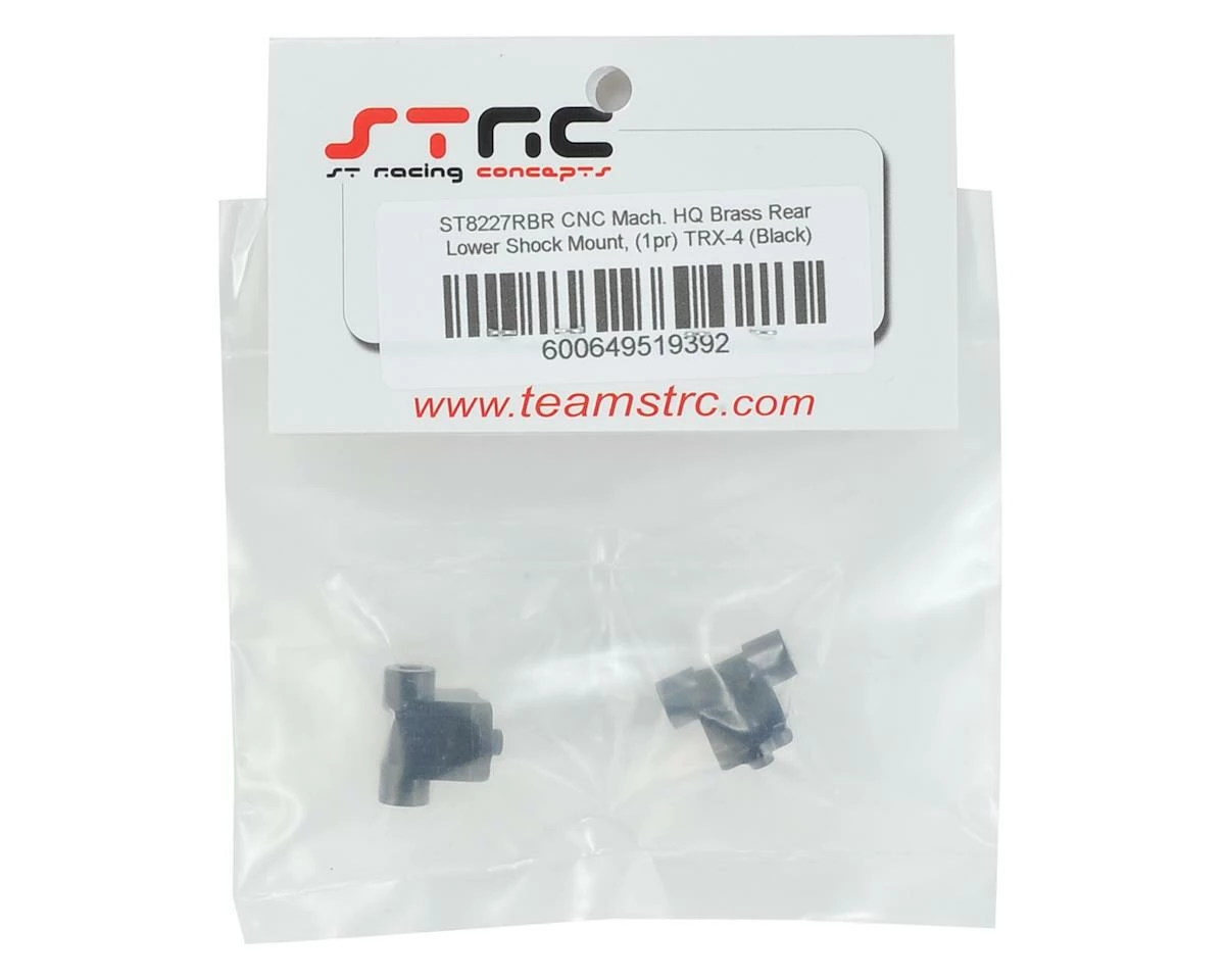 ST Racing Concepts Traxxas TRX-4 Brass Rear Lower Shock Mounts (Black) 2 ST Racing Concepts Traxxas TRX-4 Brass Rear Lower Shock Mounts (Black) - Image 2