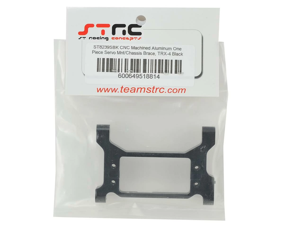 ST Racing Concepts Traxxas TRX-4 One-Piece Servo Mount/Chassis Brace (Black) 2 ST Racing Concepts Traxxas TRX-4 One-Piece Servo Mount/Chassis Brace (Black) - Image 2