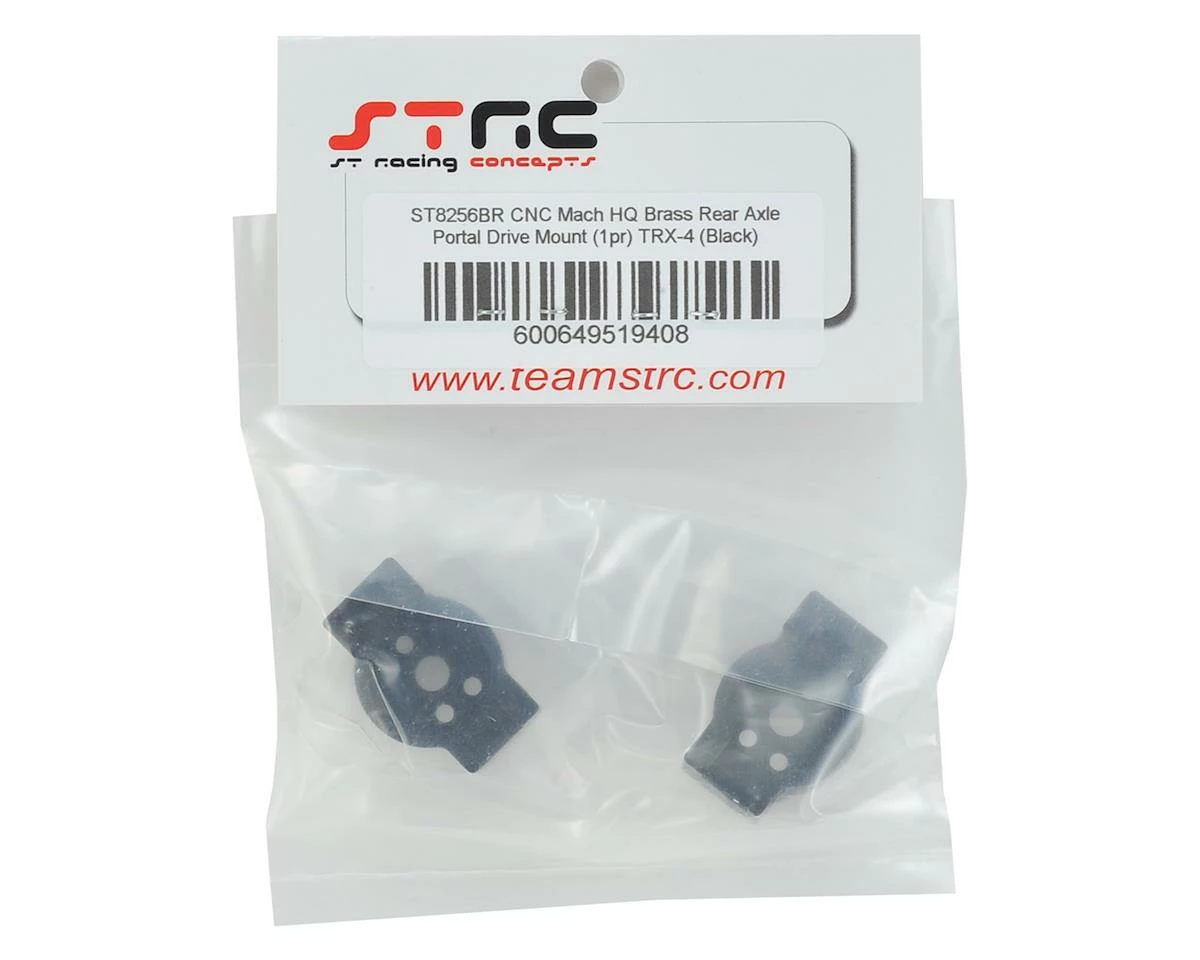 ST Racing Concepts Traxxas TRX-4 Brass Rear Axle Portal Mounts (Black) (2) 2 ST Racing Concepts Traxxas TRX-4 Brass Rear Axle Portal Mounts (Black) (2) - Image 2