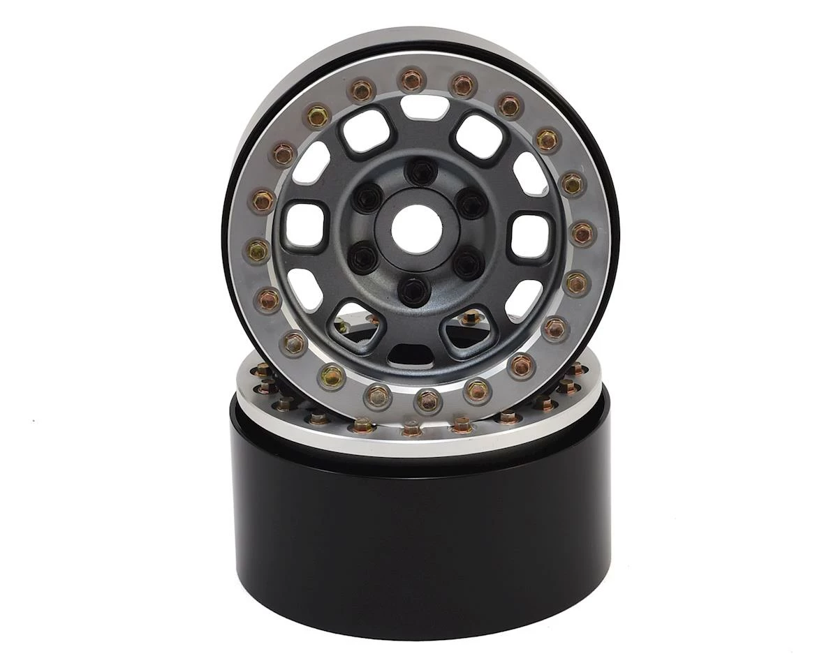 SSD RC 1.9” Contender Beadlock Wheels (Grey) (2) 1 SSD RC 1.9” Contender Beadlock Wheels (Grey) (2)