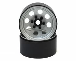 SSD RC 8 Hole 1.9” Steel Beadlock Wheels (Silver)